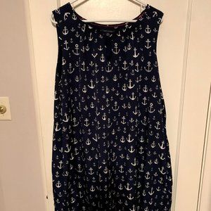 Anchor Print Tommy Hilfiger Dress, Size XXL